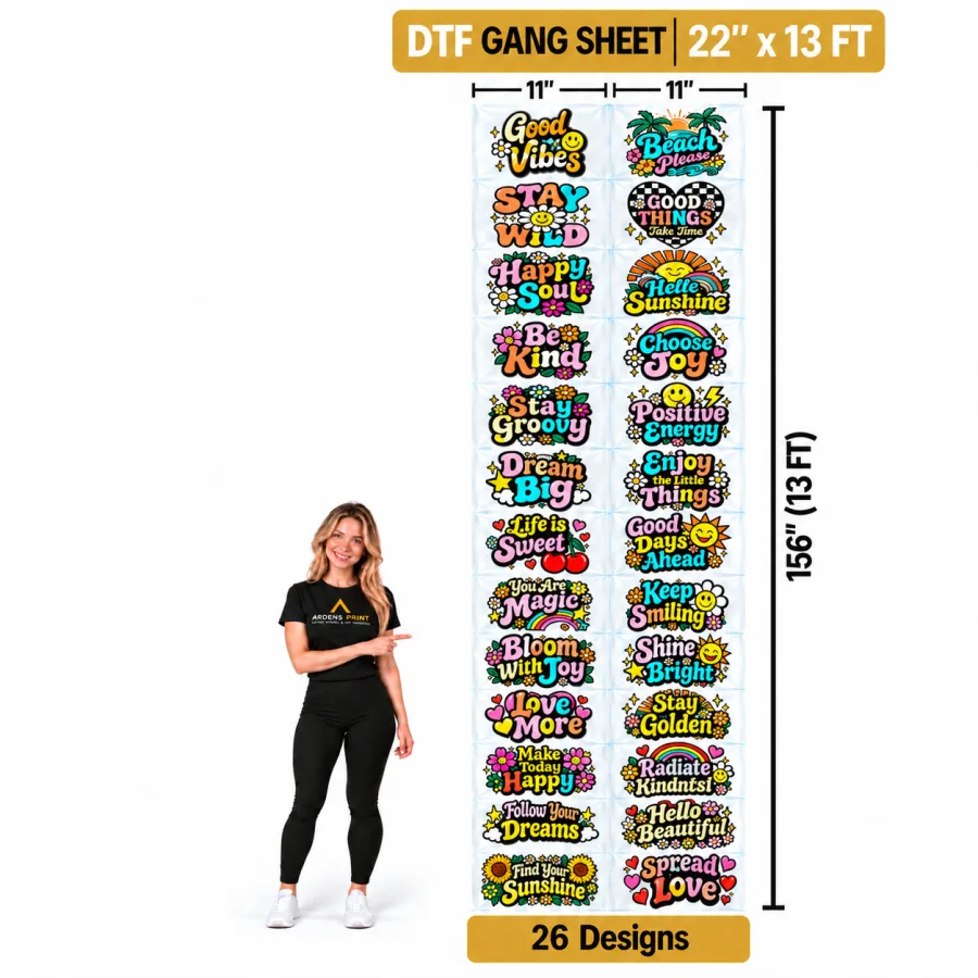 13 Feet gang sheet