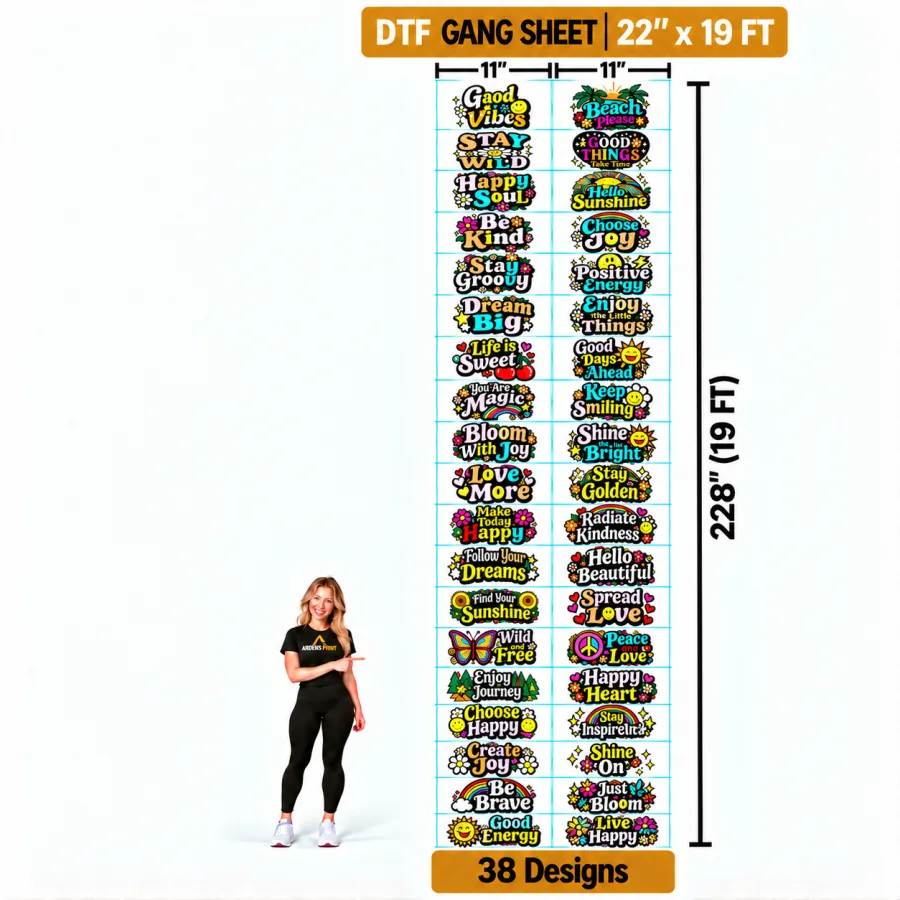 19 Feet gang sheet
